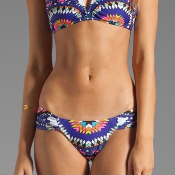 Mara Hoffman Pow Wow Low Rise Bikini Bottoms - Picture 1 of 8